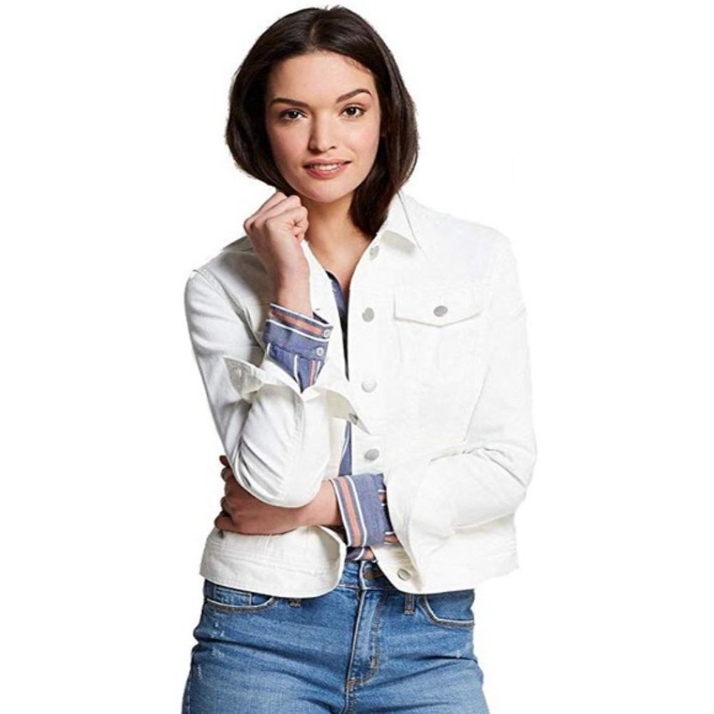 Universal Thread White Denim Jacket - image 2